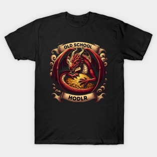 Old School Hodlr - Fantasy Funny T-Shirt